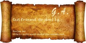 Gutfreund Arabella névjegykártya